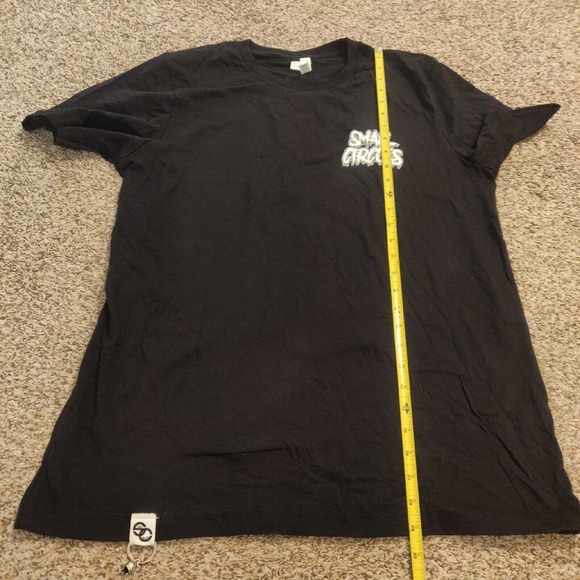 Small Circles Women's Graphic T-shirt Short Sleeve Size L Black Crewneck. - Picture 6 of 6